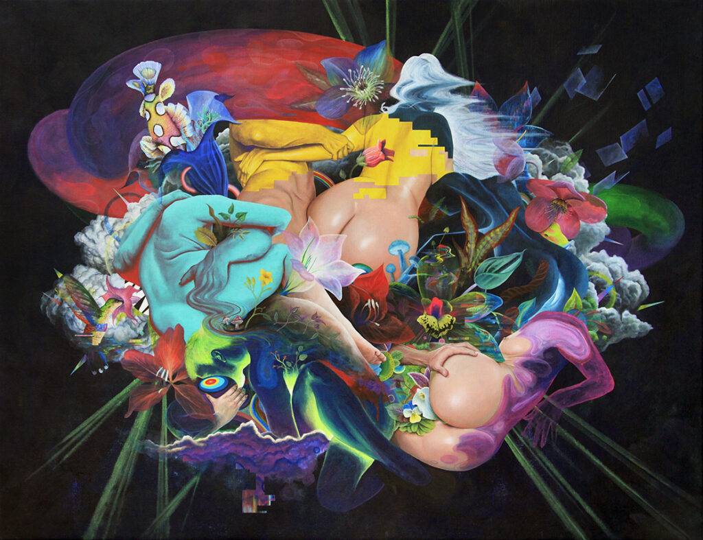PRDS Rick van den Berg painting nudity female nude sexual erotic art surrealism realism
